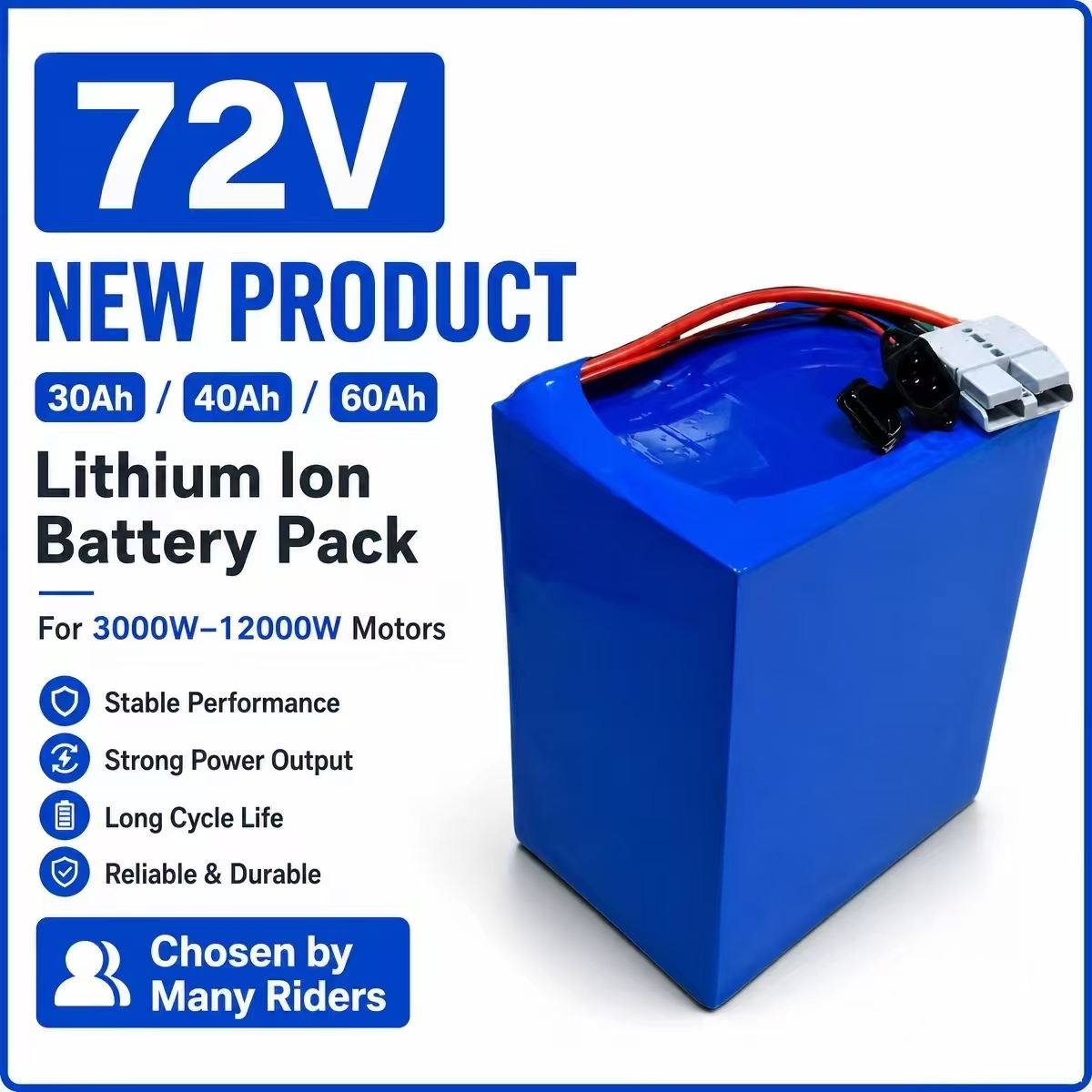 72V 30Ah 40AH 60Ah lityum iyon - 72V 30Ah Lifepo4 Battery Pack incelemesi ve fiyatı